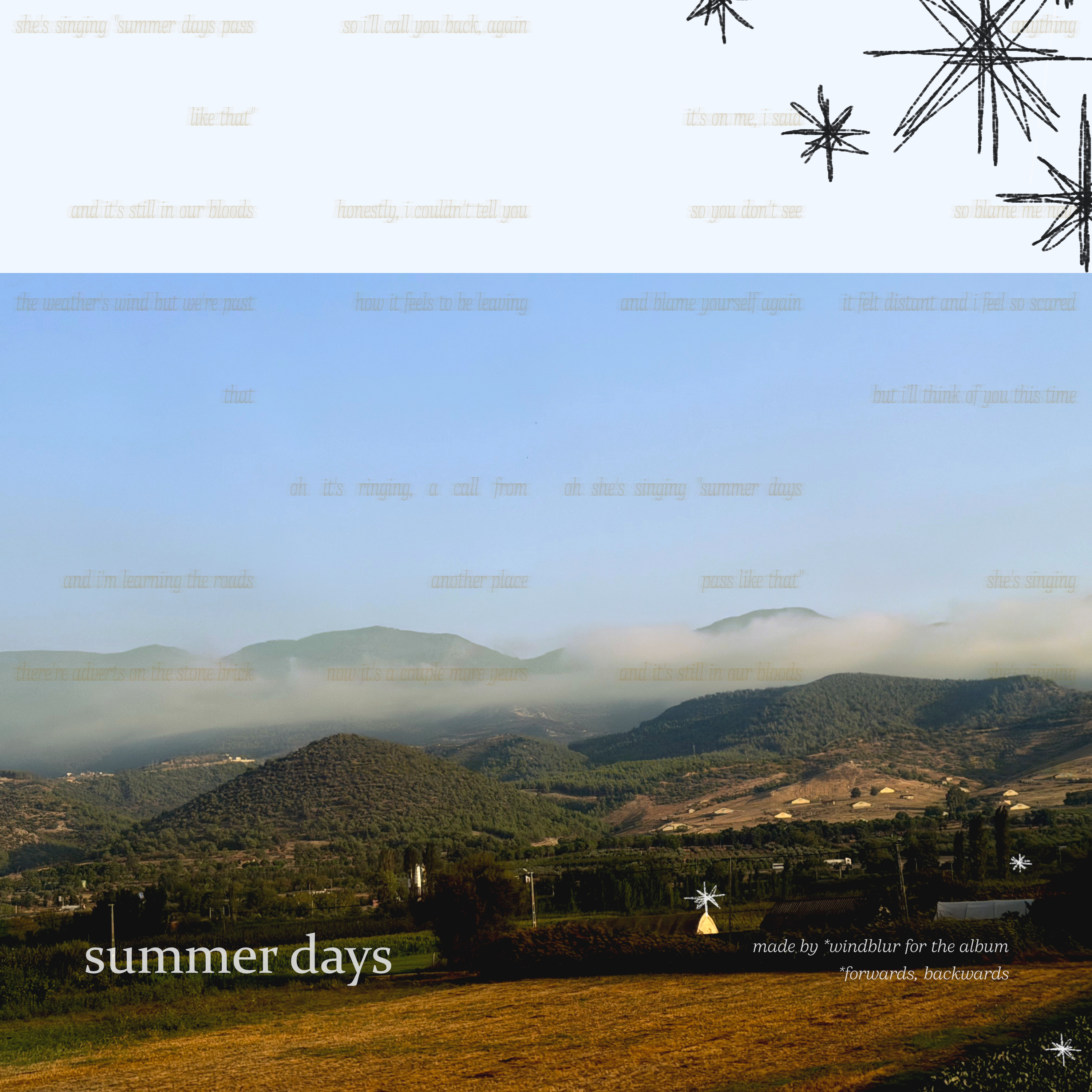 cover art for summer days